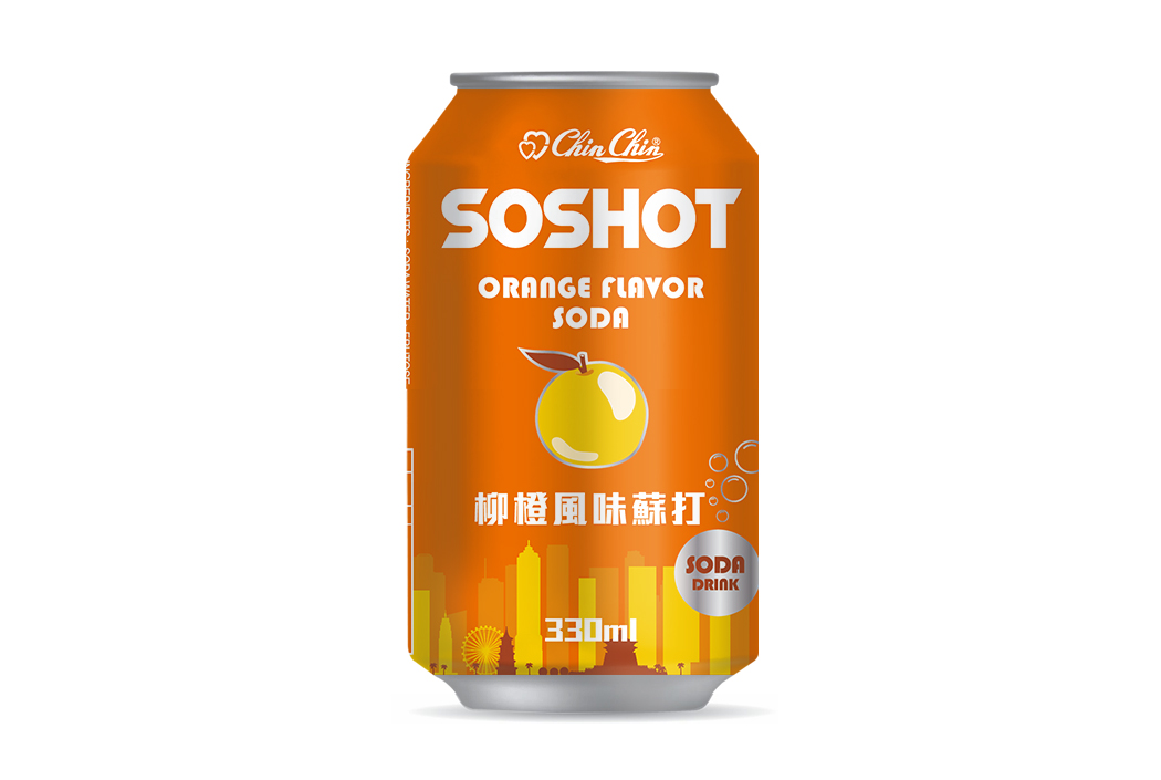 SOSHOT-ORANGE FLAVOR SODA